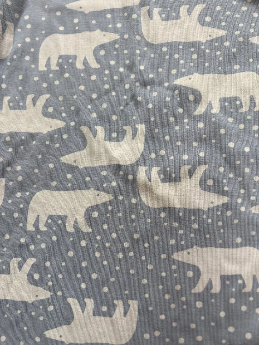 Hanna Anderson Pajamas 130 size 8 Lot Of 2 Polar Bear + Castle long sleeve
